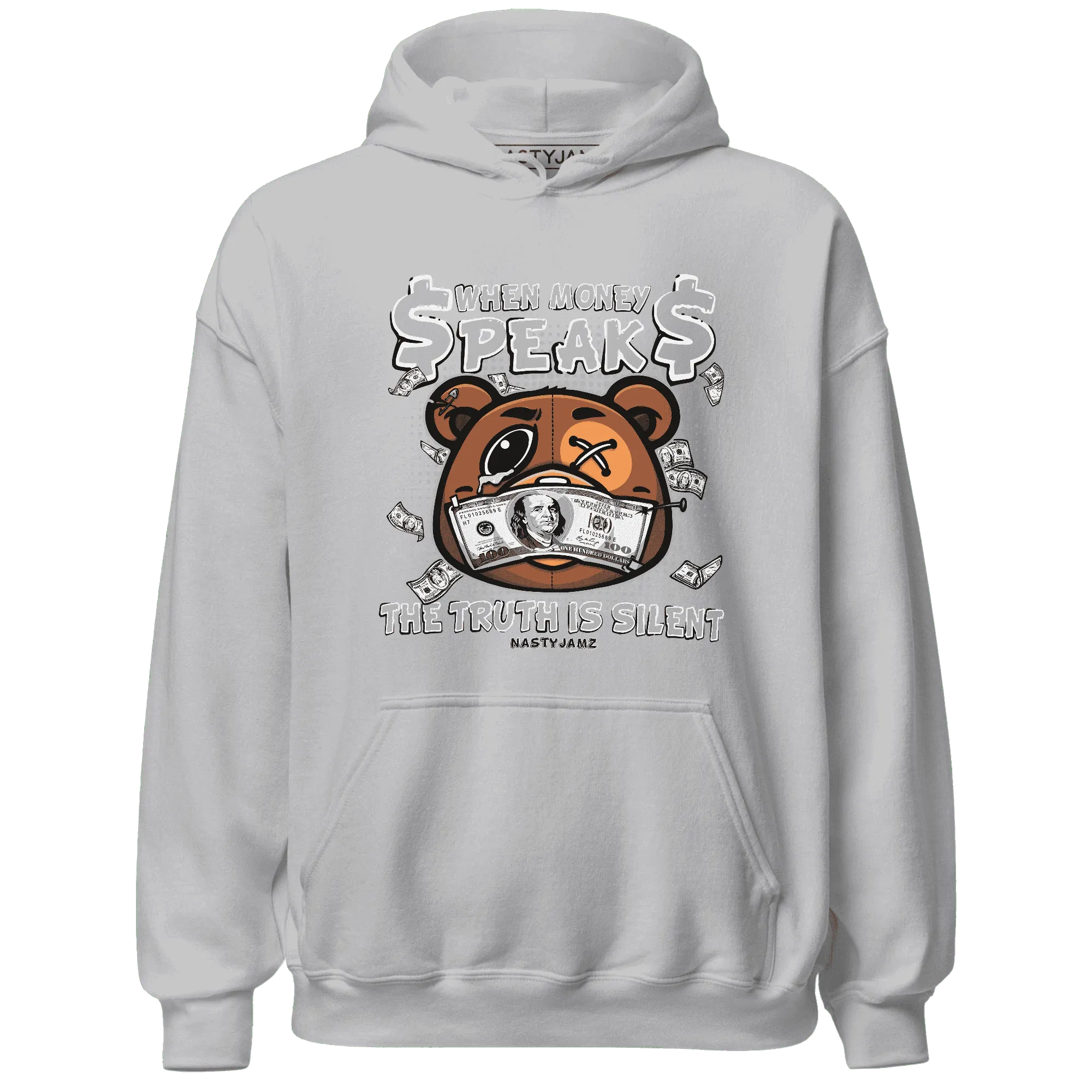Wolf-Grey-1s-Hoodie-Match-BER-Money-Speaks-Truth-Silent