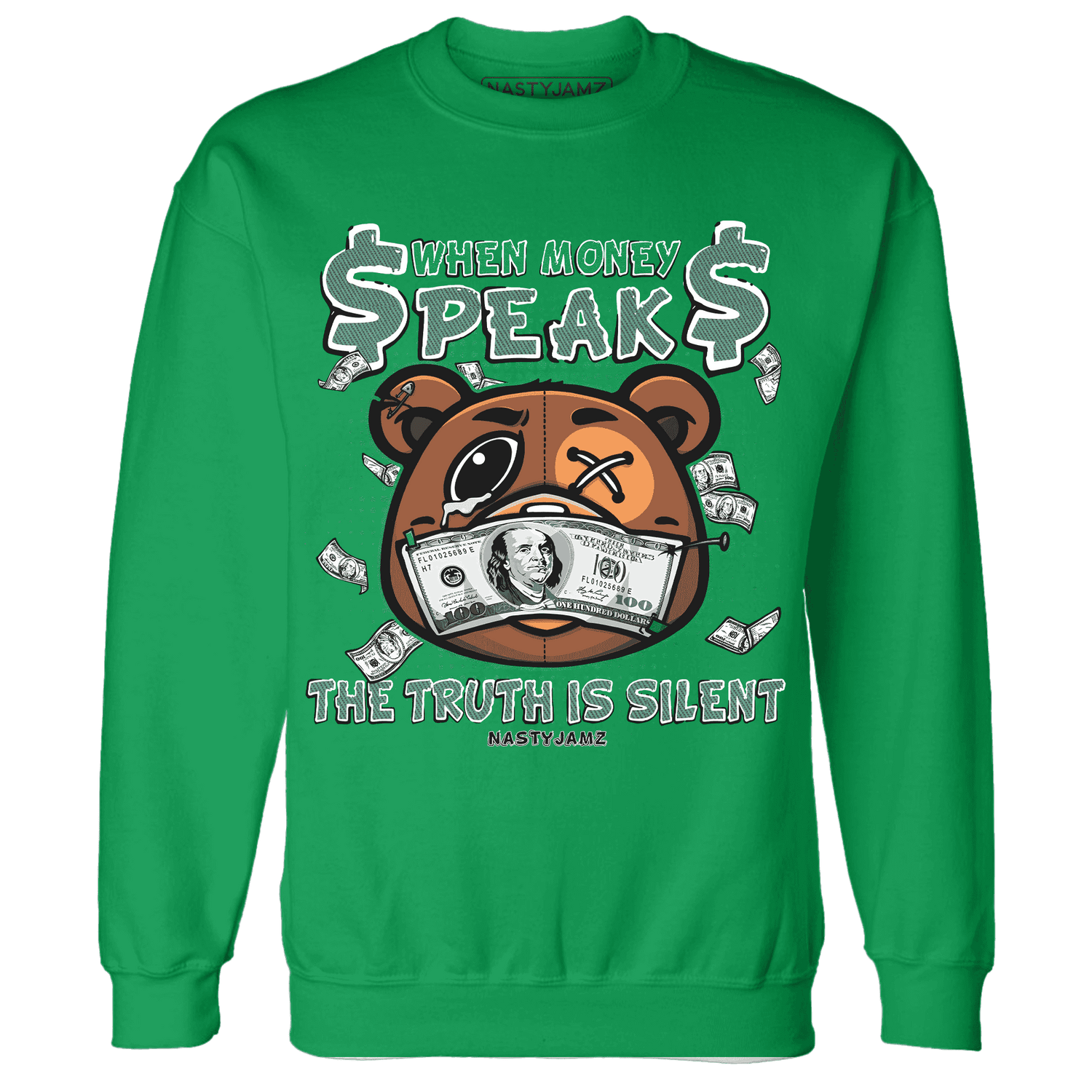 Nina CN Abney 3s Sweatshirt Match BER Money Speaks Truth Silent - NastyJamz