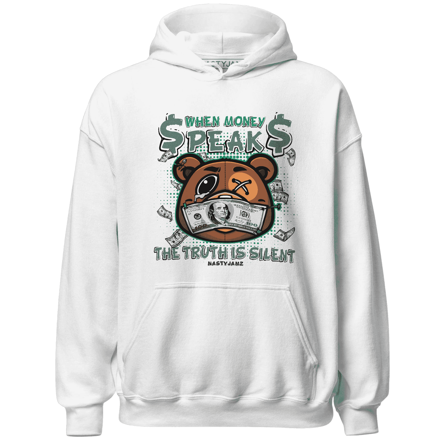 Nina CN Abney 3s Hoodie Match BER Money Speaks Truth Silent - NastyJamz