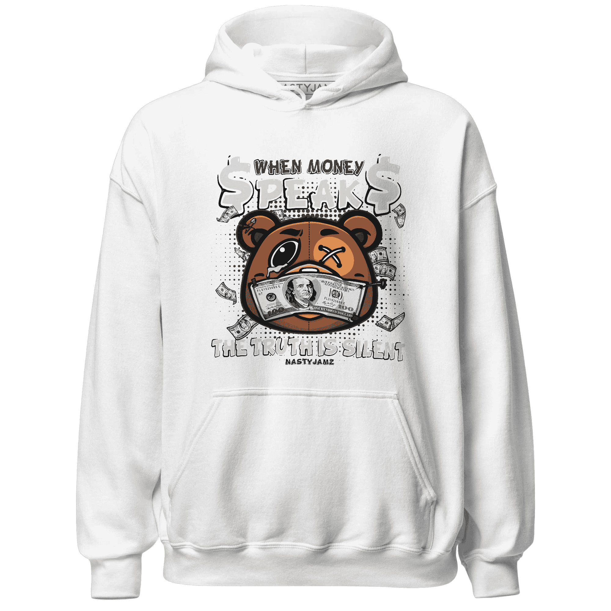 Quaiii 54s Hoodie Match BER Money Speaks Truth Silent - NastyJamz