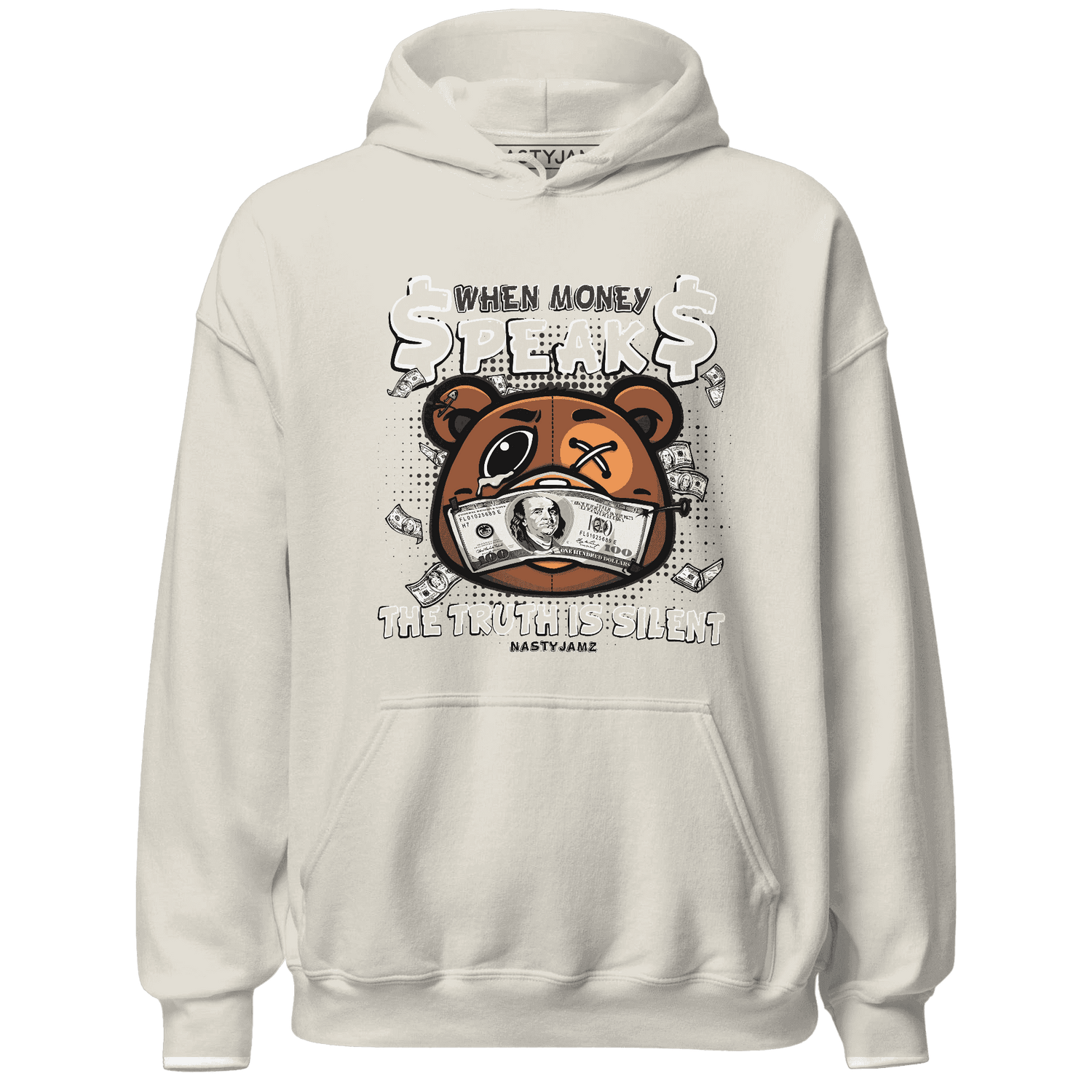 Quaiii 54s Hoodie Match BER Money Speaks Truth Silent - NastyJamz