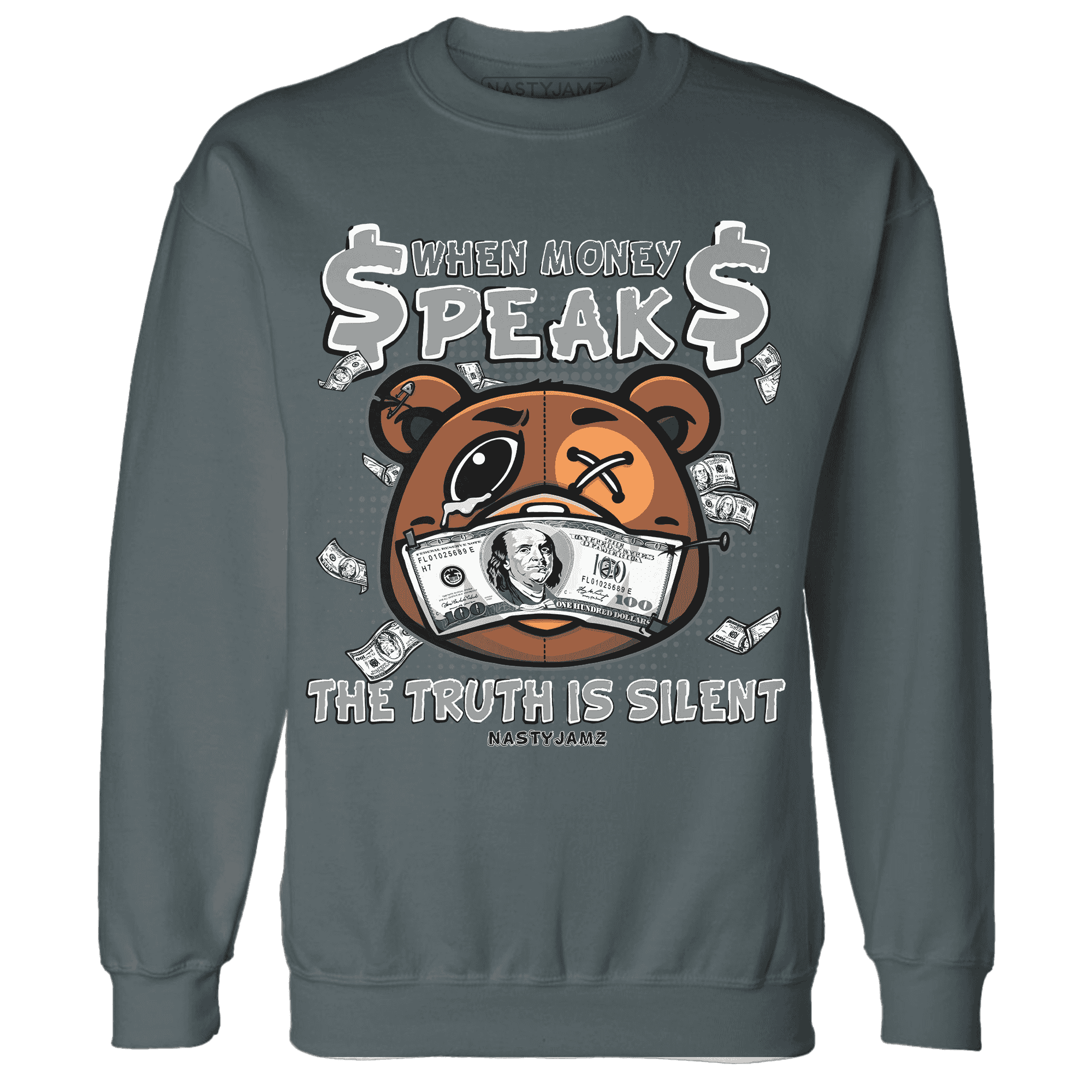 Paris Olympicsss 4s Sweatshirt Match BER Money Speaks Truth Silent - NastyJamz