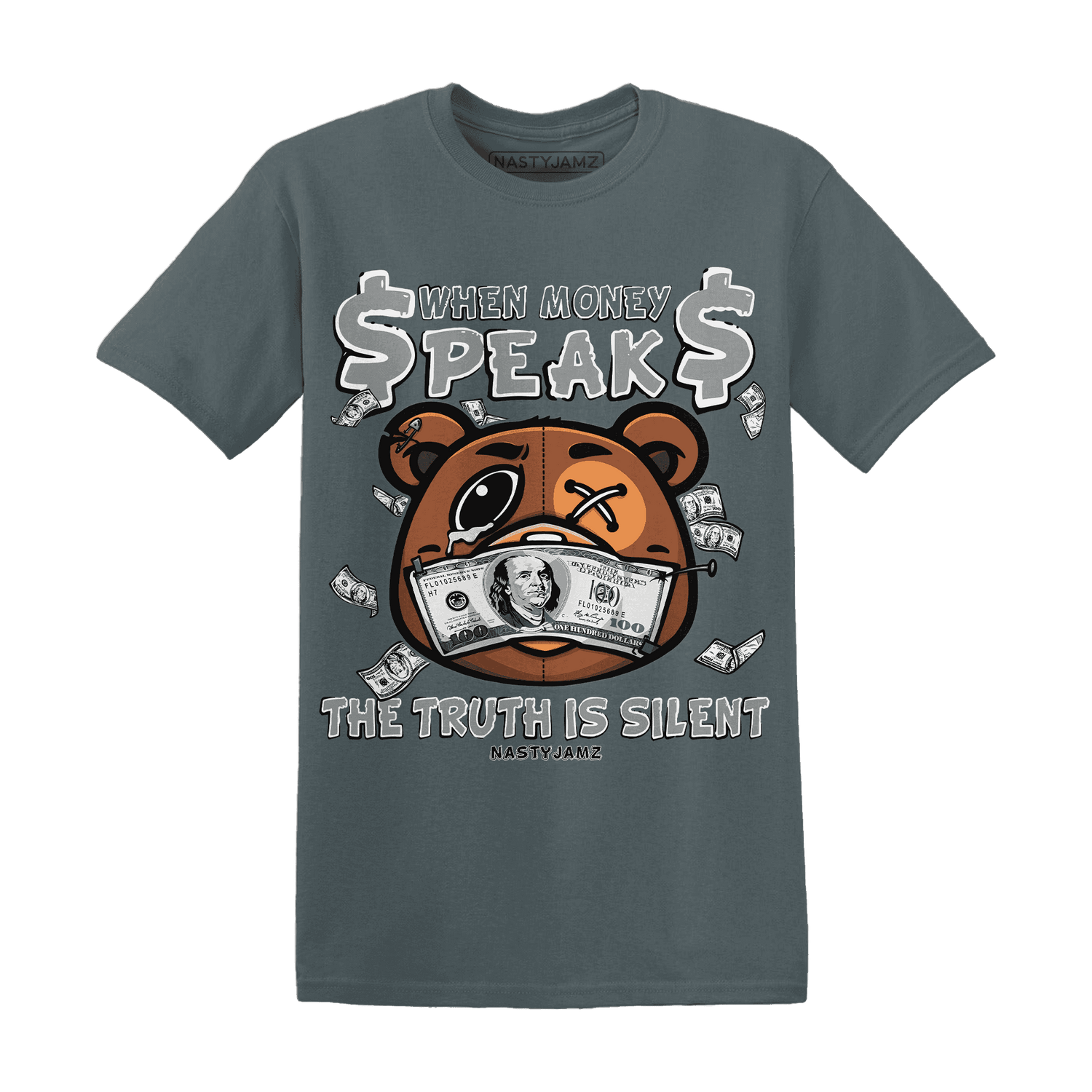 Paris Olympicsss 4s T Shirt Match BER Money Speaks Truth Silent - NastyJamz