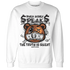 White-Thunder-4s-Sweatshirt-Match-BER-Money-Speaks-Truth-Silent