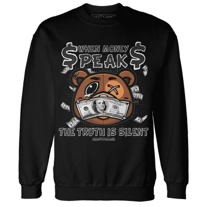 White-Thunder-4s-Sweatshirt-Match-BER-Money-Speaks-Truth-Silent