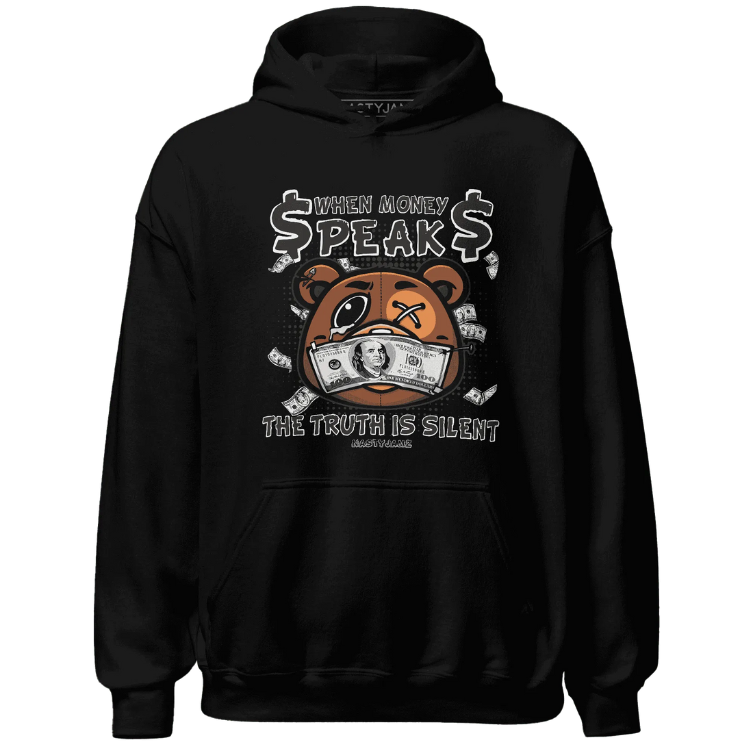 White-Thunder-4s-Hoodie-Match-BER-Money-Speaks-Truth-Silent