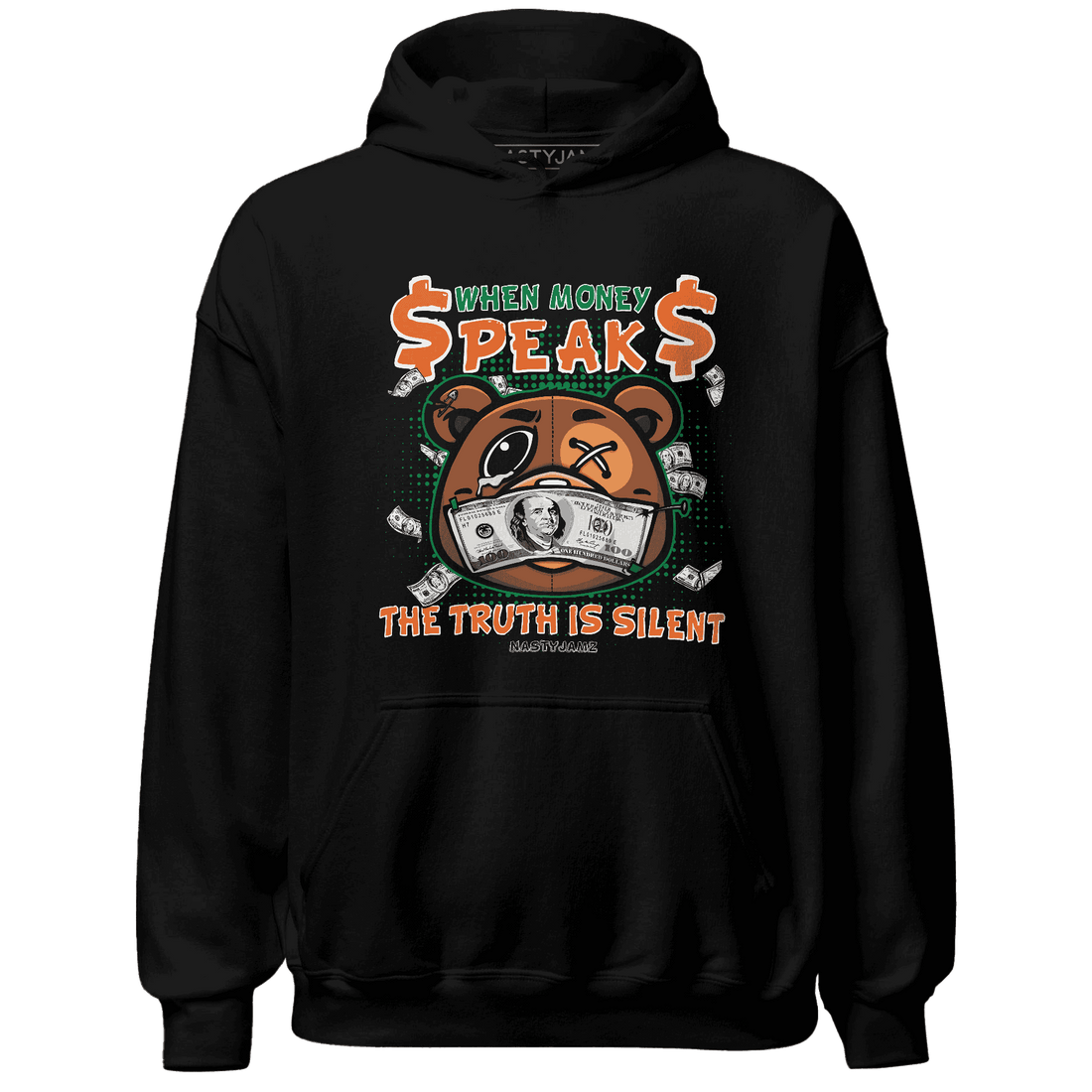 MAM Hurricanes 5s Hoodie Match BER Money Speaks Truth Silent - NastyJamz