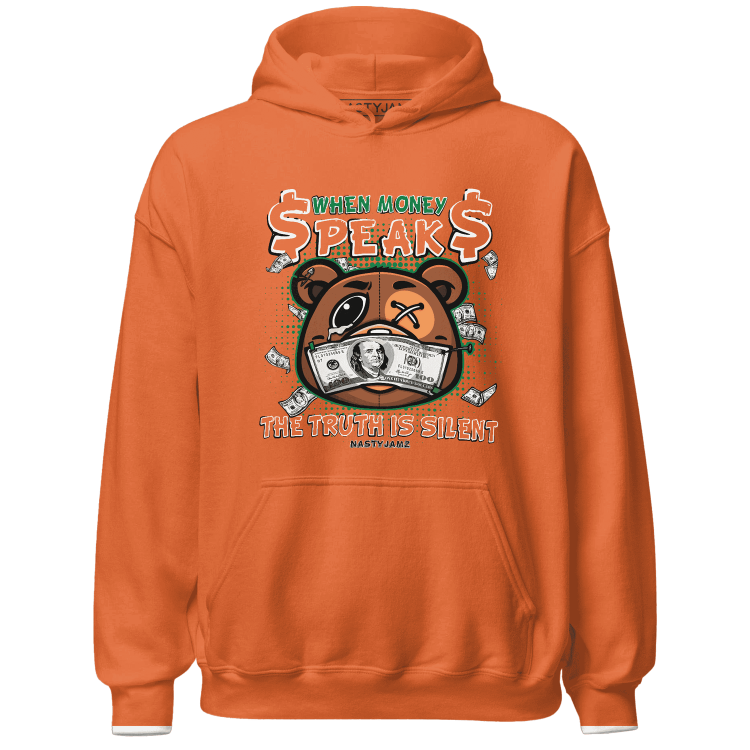 MAM Hurricanes 5s Hoodie Match BER Money Speaks Truth Silent - NastyJamz