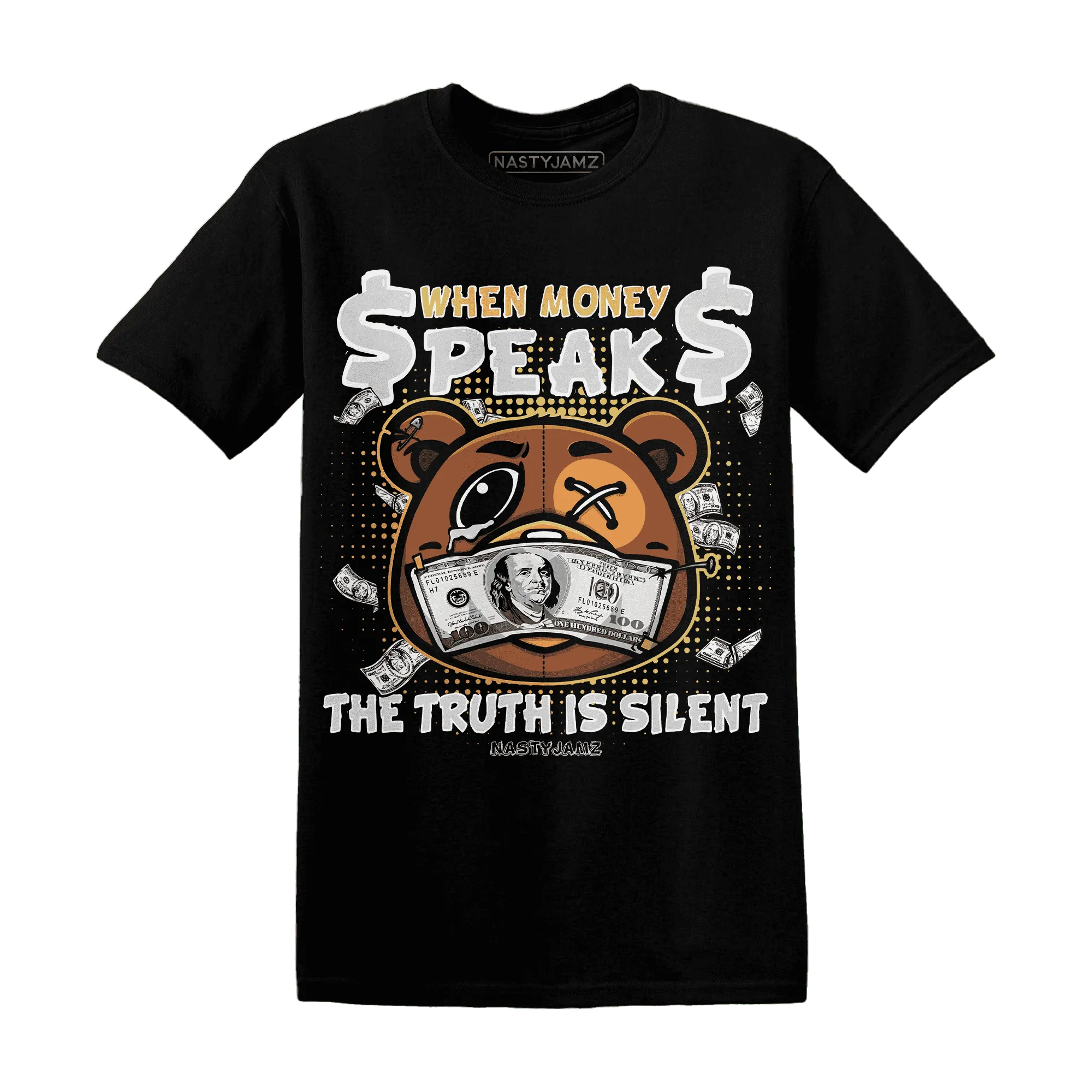 Paris-Olympicsss-6s-T-Shirt-Match-BER-Money-Speaks-Truth-Silent