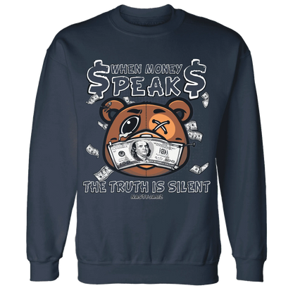 White-Navy-6s-Sweatshirt-Match-BER-Money-Speaks-Truth-Silent
