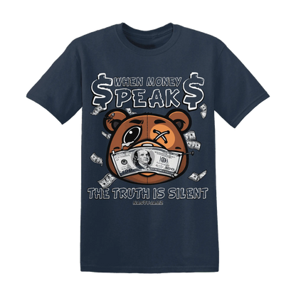 White-Navy-6s-T-Shirt-Match-BER-Money-Speaks-Truth-Silent