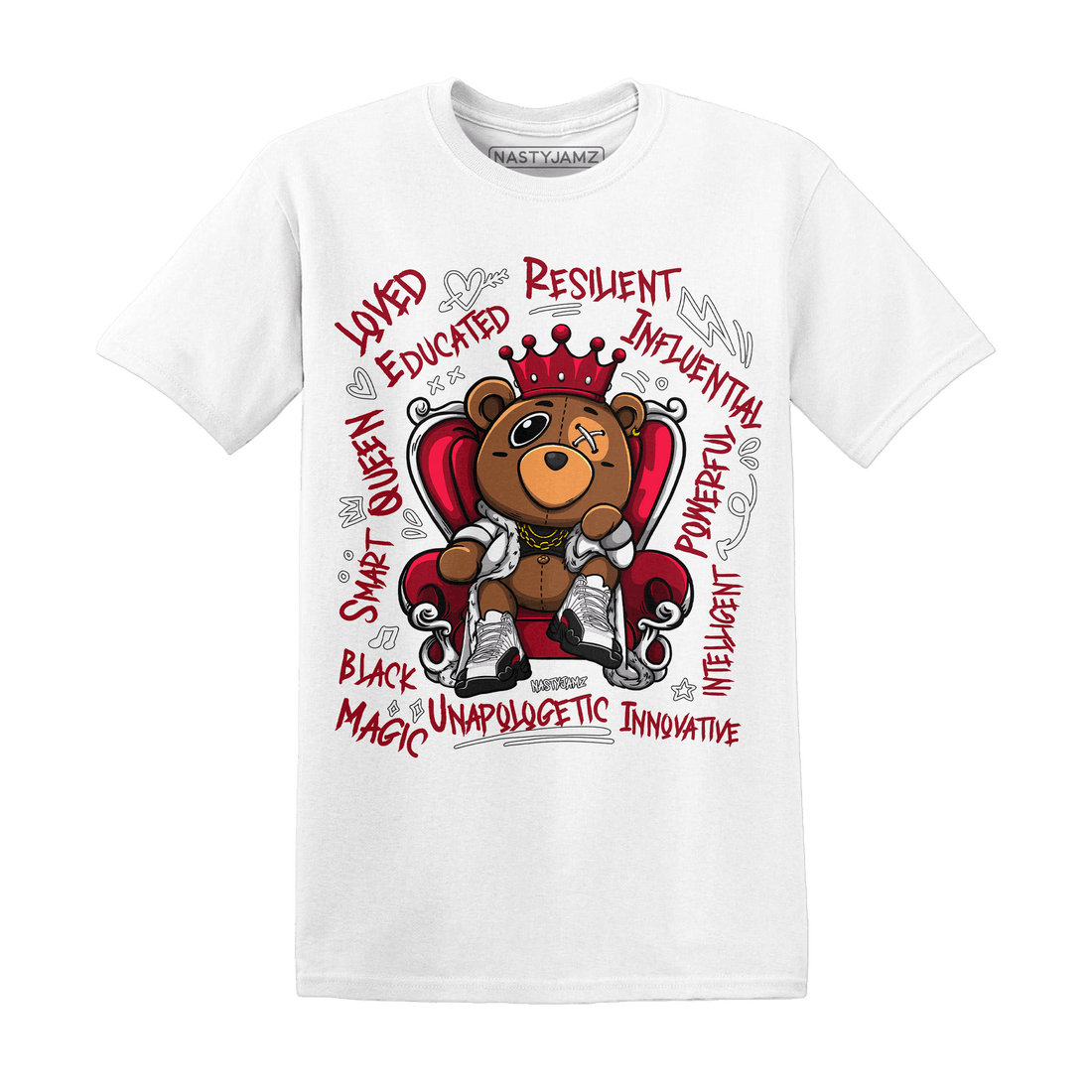 Retro Red Taxi 12s T Shirt Match BER Self Definition - NastyJamz