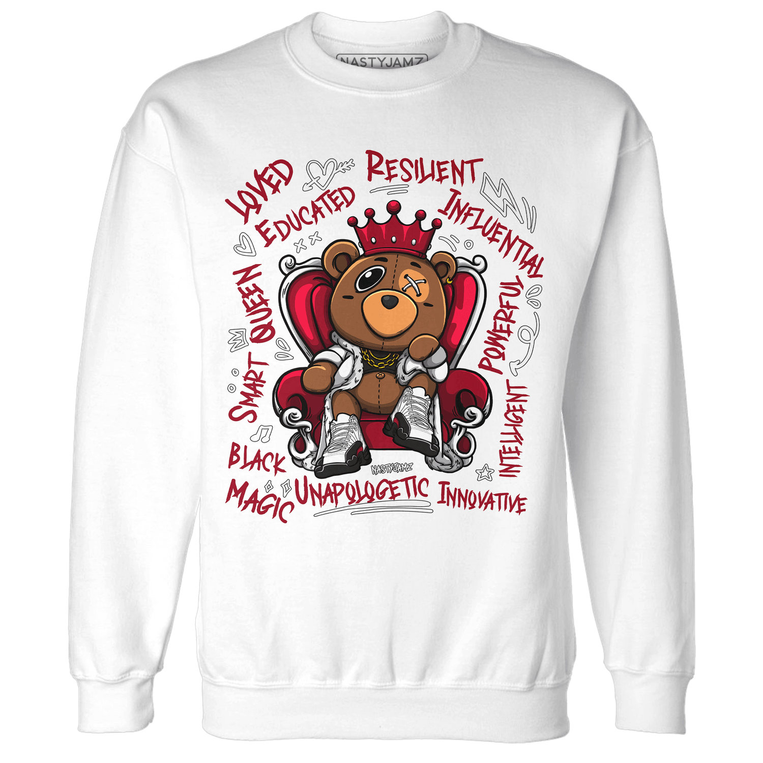 Retro Red Taxi 12s Sweatshirt Match BER Self Definition - NastyJamz