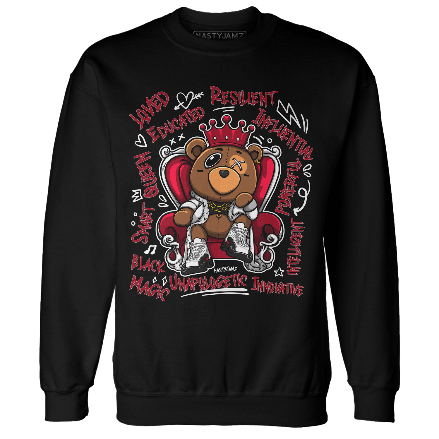 Retro Red Taxi 12s Sweatshirt Match BER Self Definition - NastyJamz
