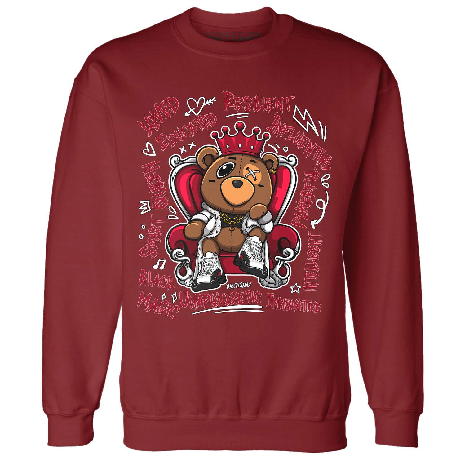 Retro Red Taxi 12s Sweatshirt Match BER Self Definition - NastyJamz