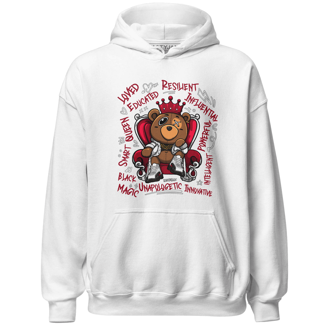 Retro Red Taxi 12s Hoodie Match BER Self Definition - NastyJamz