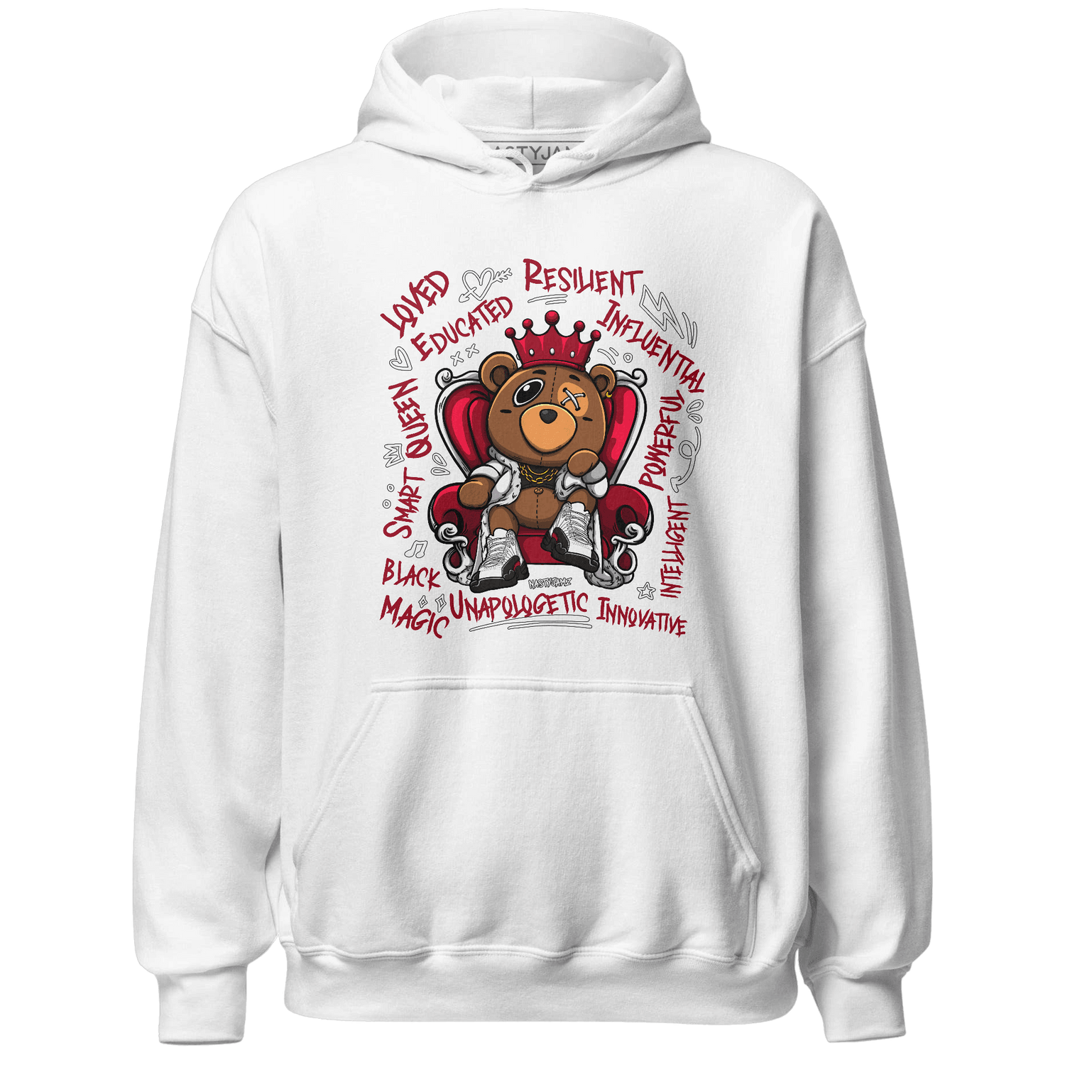 Retro Red Taxi 12s Hoodie Match BER Self Definition - NastyJamz