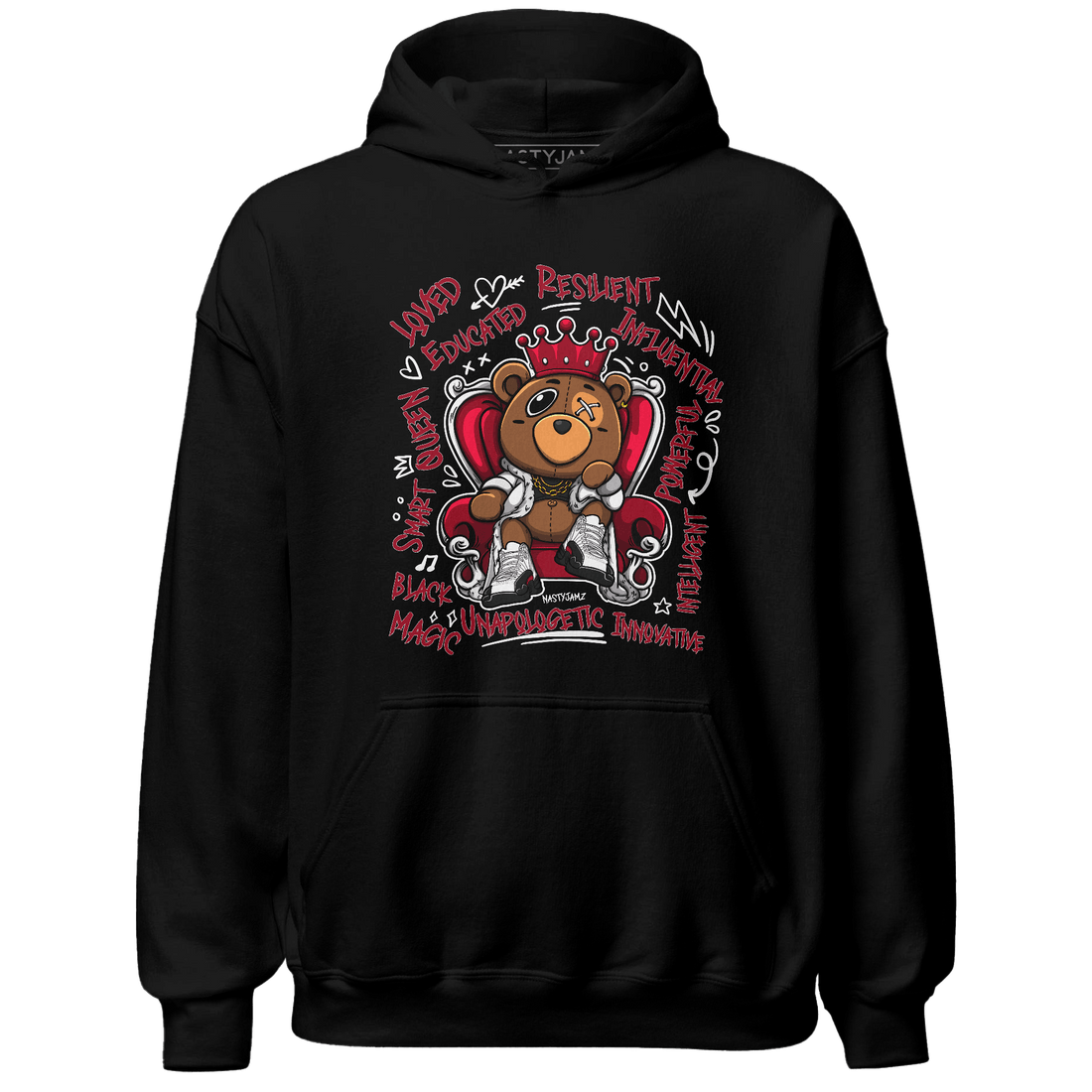 Retro Red Taxi 12s Hoodie Match BER Self Definition - NastyJamz