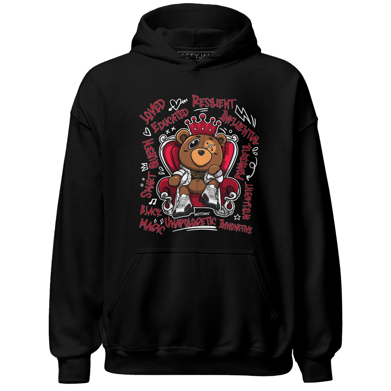 Retro Red Taxi 12s Hoodie Match BER Self Definition - NastyJamz