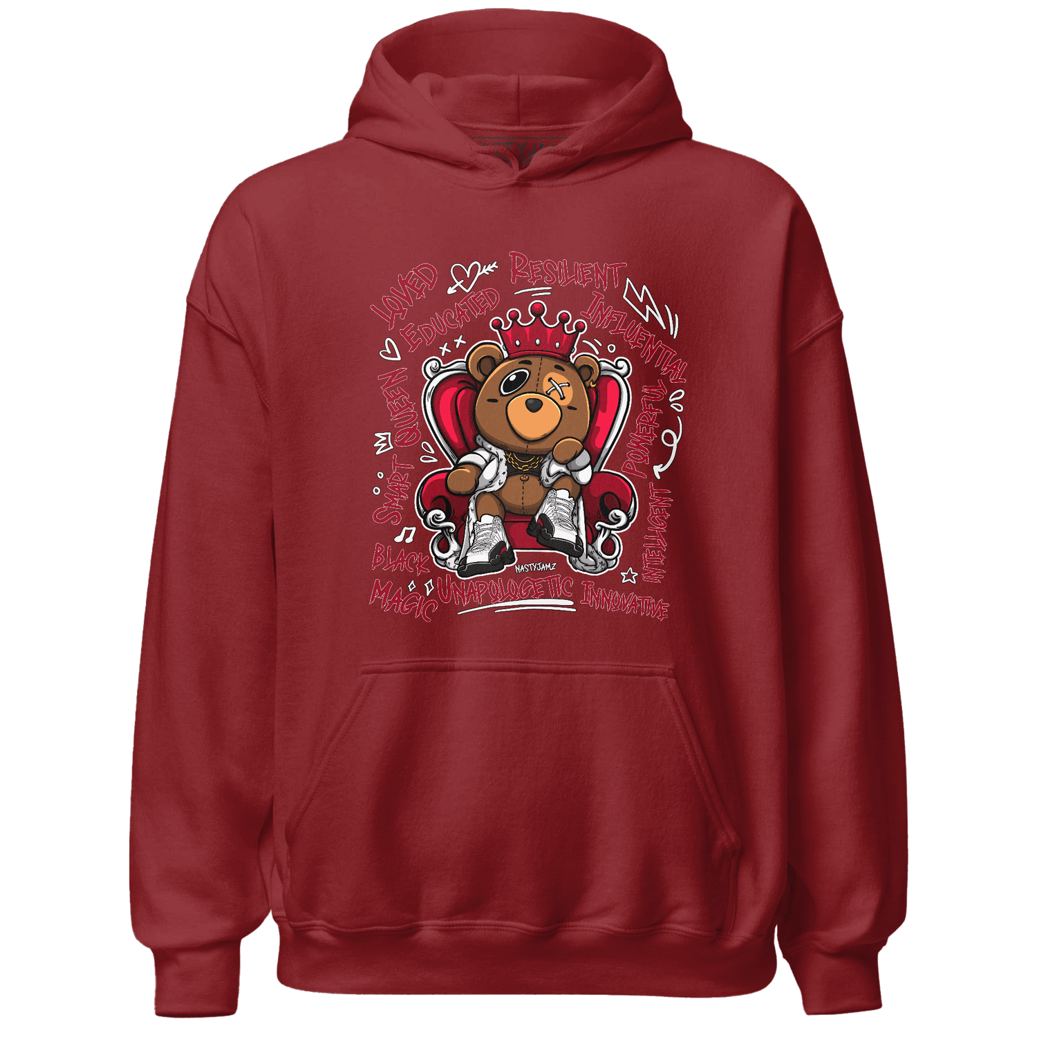 Retro Red Taxi 12s Hoodie Match BER Self Definition - NastyJamz