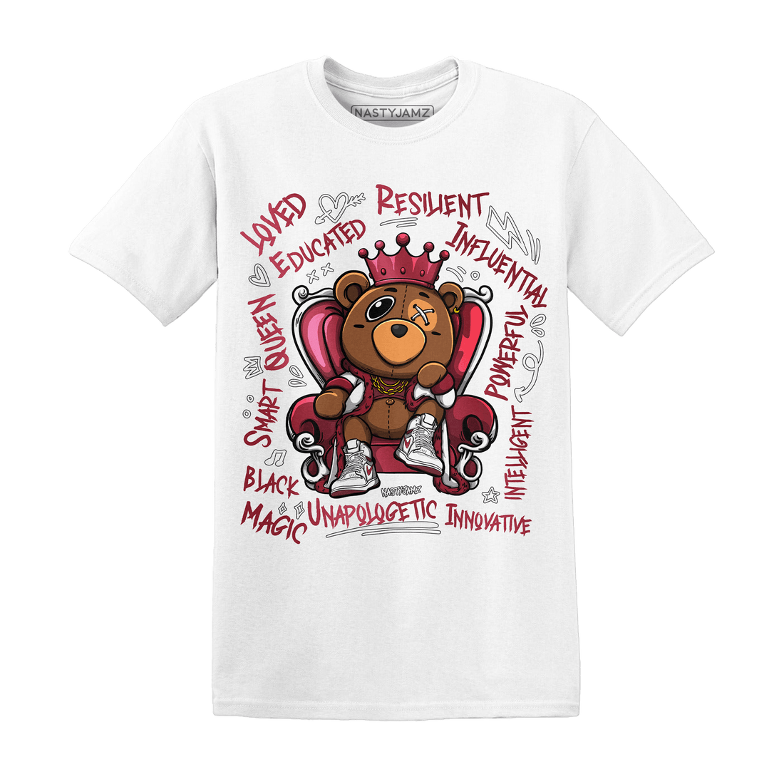High 85 Metallic Burgundy 1s T Shirt Match BER Self Definition - NastyJamz