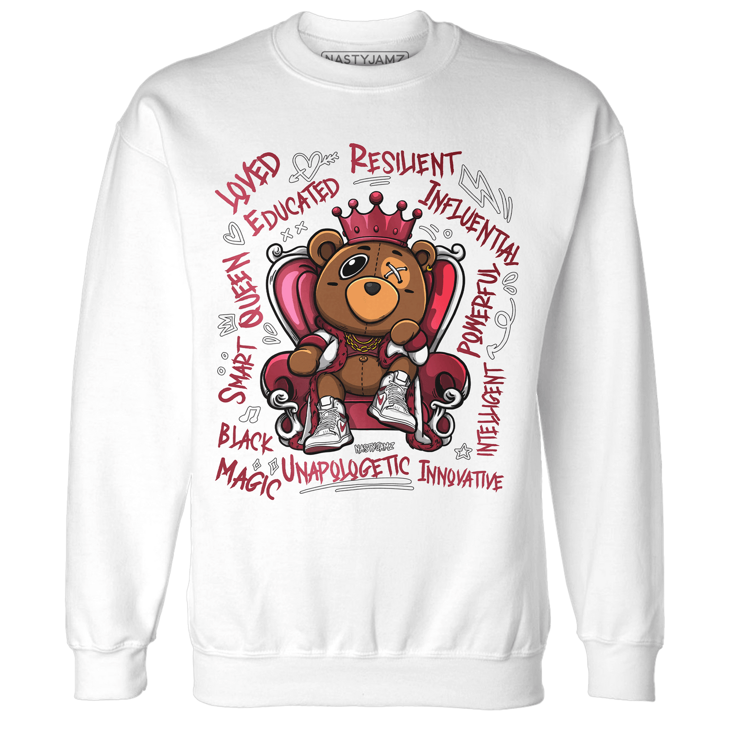High 85 Metallic Burgundy 1s Sweatshirt Match BER Self Definition - NastyJamz