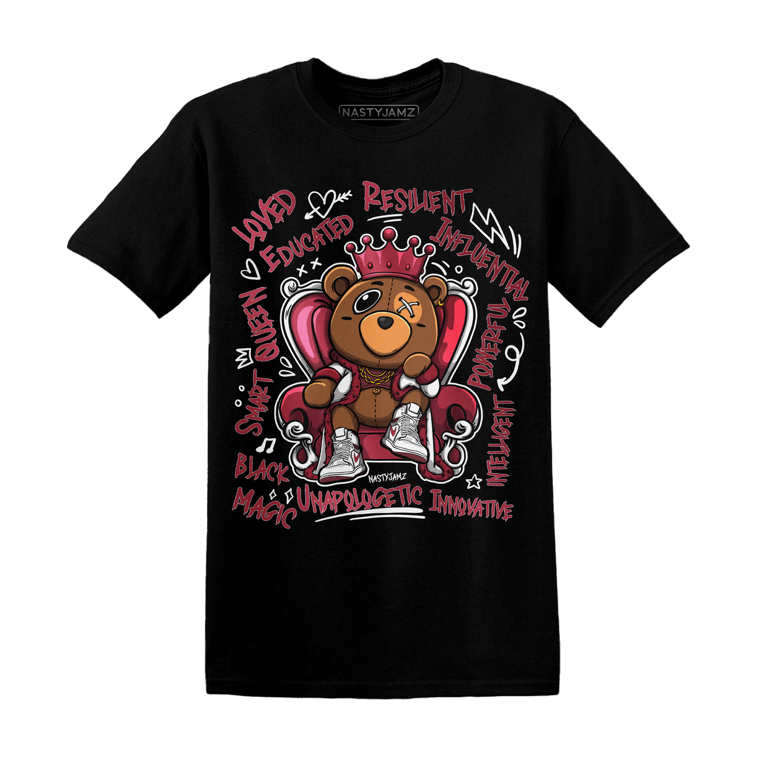 High 85 Metallic Burgundy 1s T Shirt Match BER Self Definition - NastyJamz