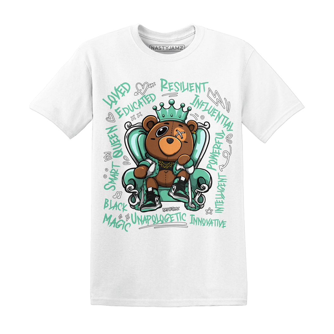 High OG Green Glow 1s T Shirt Match BER Self Definition - NastyJamz