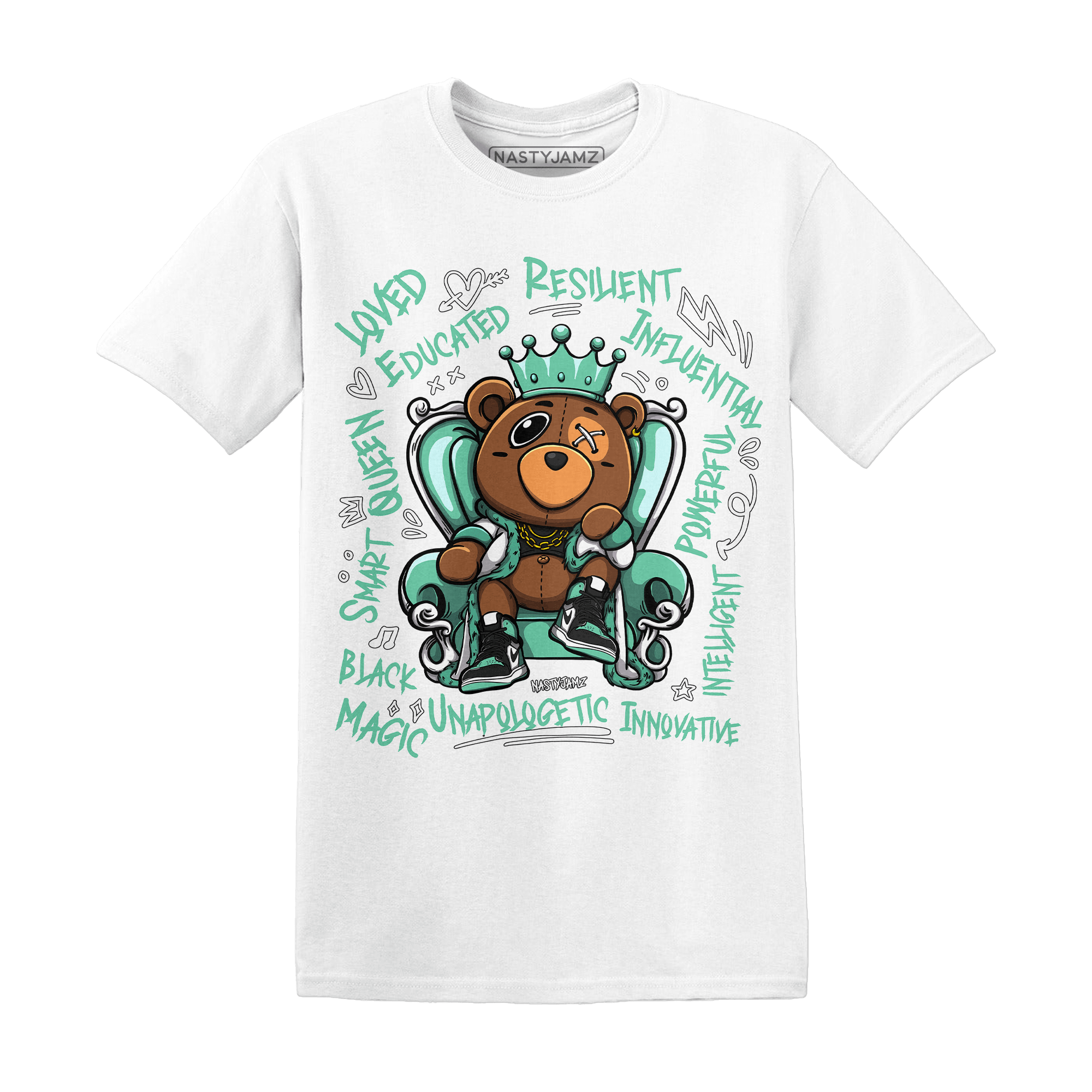 High OG Green Glow 1s T Shirt Match BER Self Definition - NastyJamz