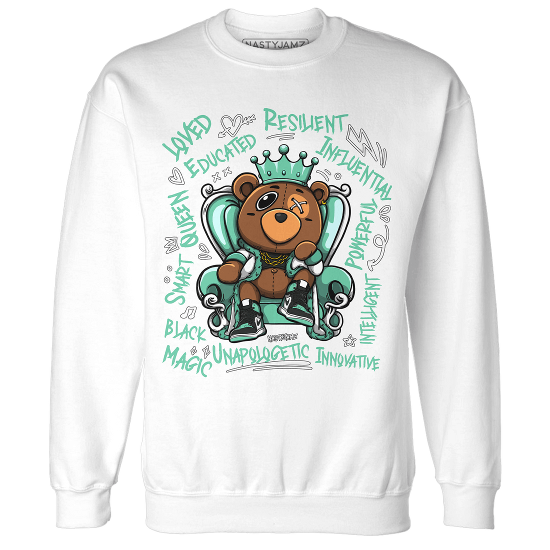 High OG Green Glow 1s Sweatshirt Match BER Self Definition - NastyJamz