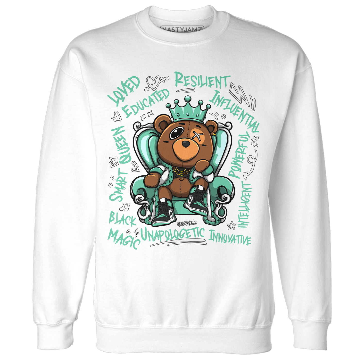 High OG Green Glow 1s Sweatshirt Match BER Self Definition - NastyJamz