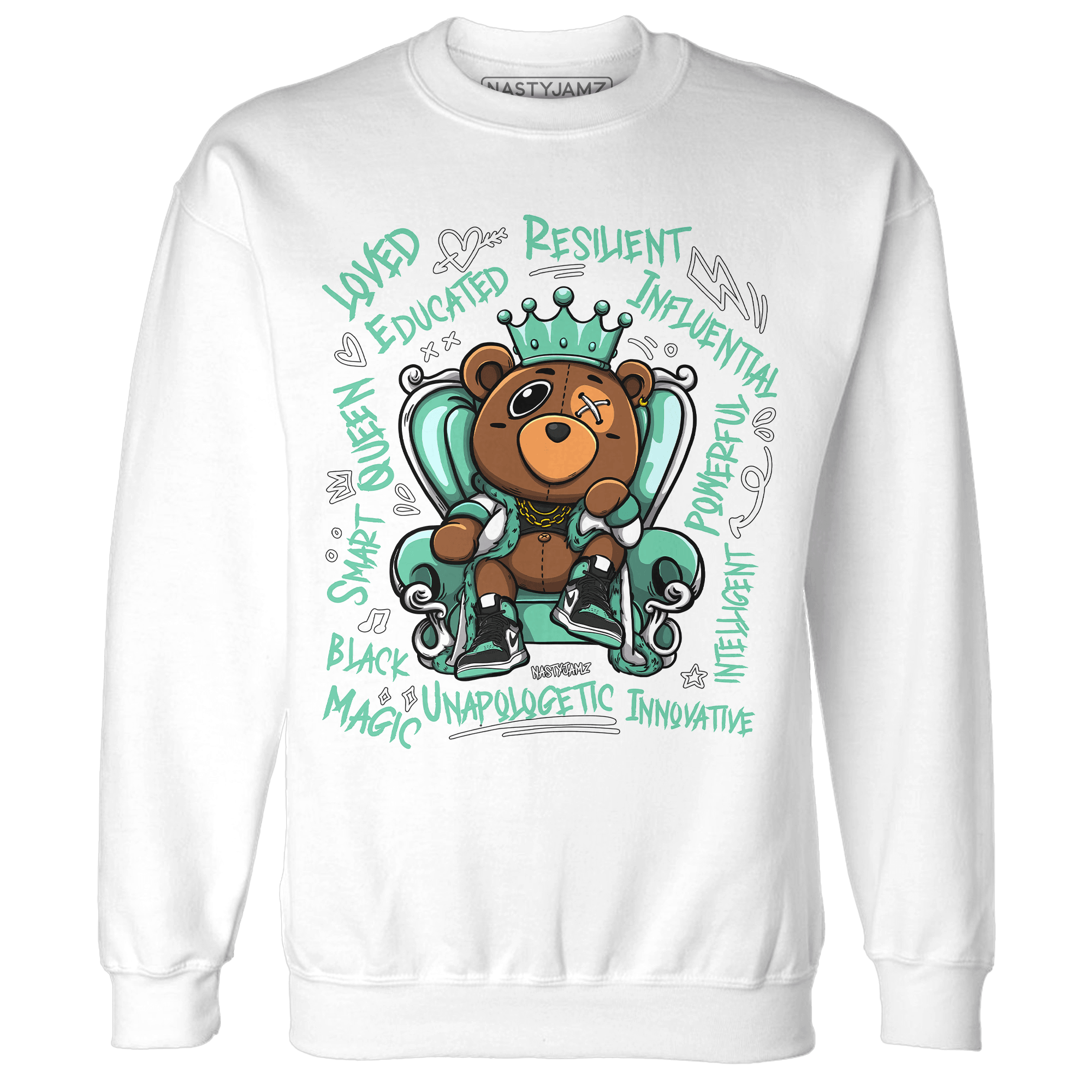 High OG Green Glow 1s Sweatshirt Match BER Self Definition - NastyJamz