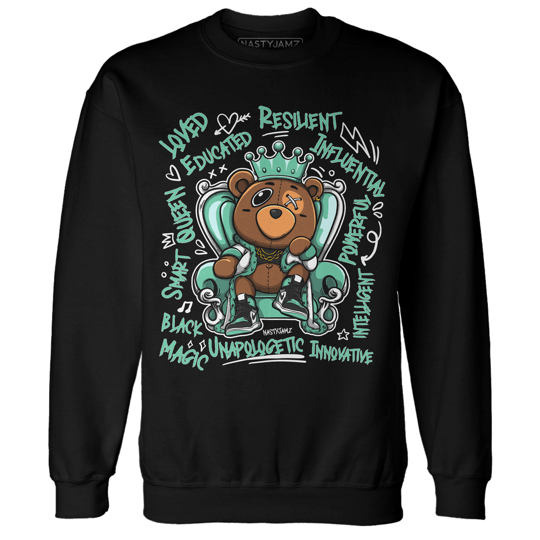 High OG Green Glow 1s Sweatshirt Match BER Self Definition - NastyJamz
