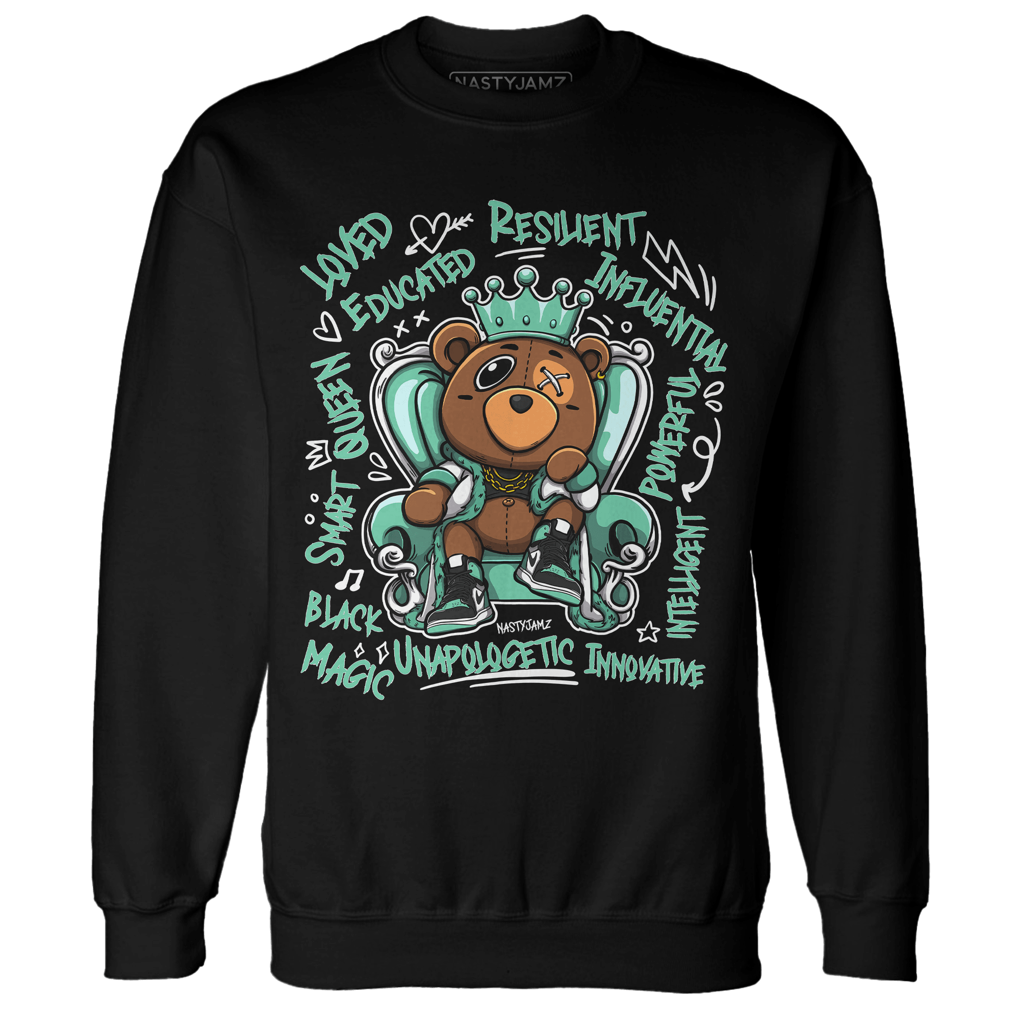 High OG Green Glow 1s Sweatshirt Match BER Self Definition - NastyJamz