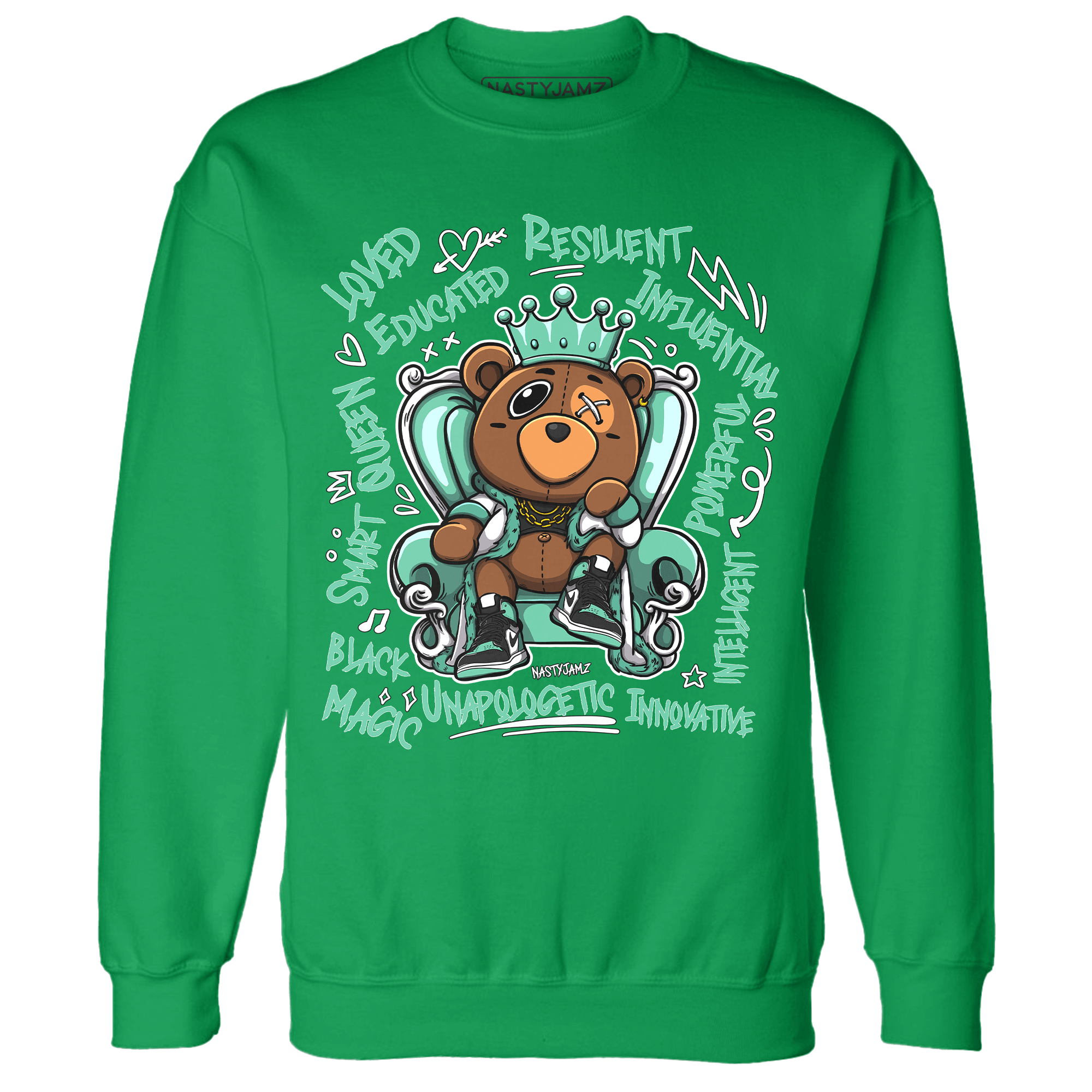 High OG Green Glow 1s Sweatshirt Match BER Self Definition - NastyJamz
