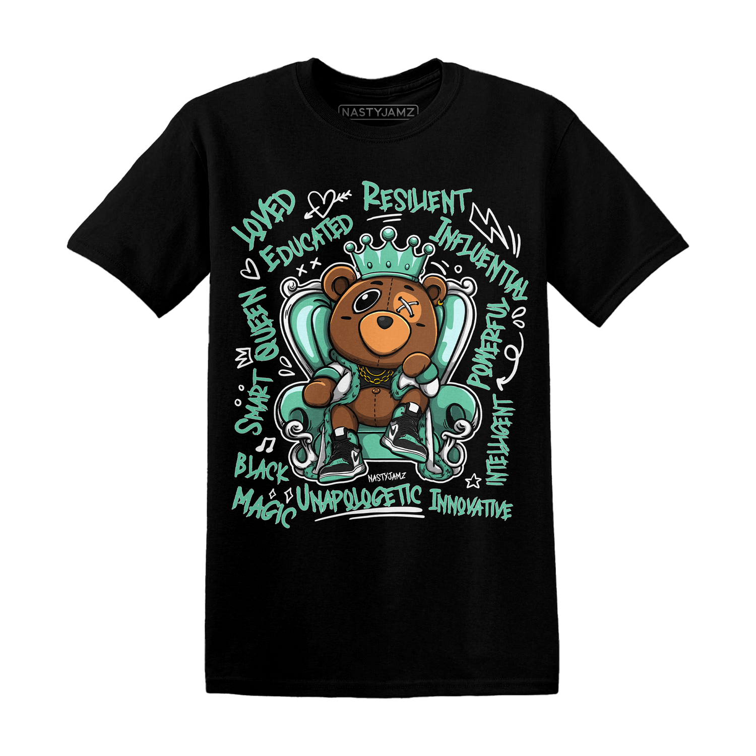 High OG Green Glow 1s T Shirt Match BER Self Definition - NastyJamz