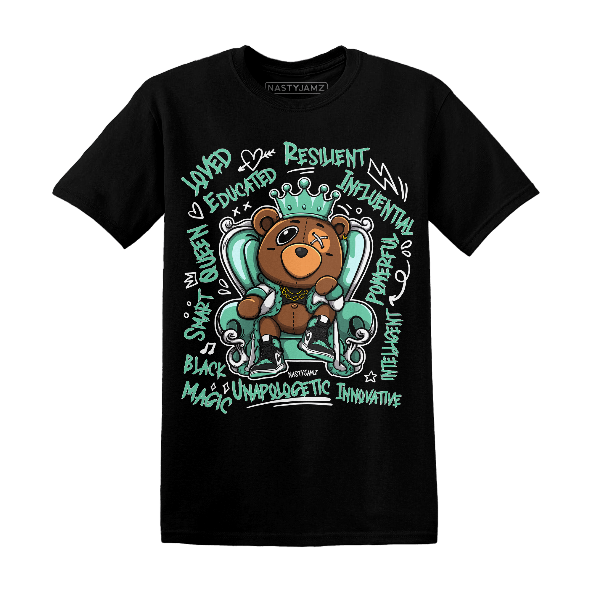 High OG Green Glow 1s T Shirt Match BER Self Definition - NastyJamz