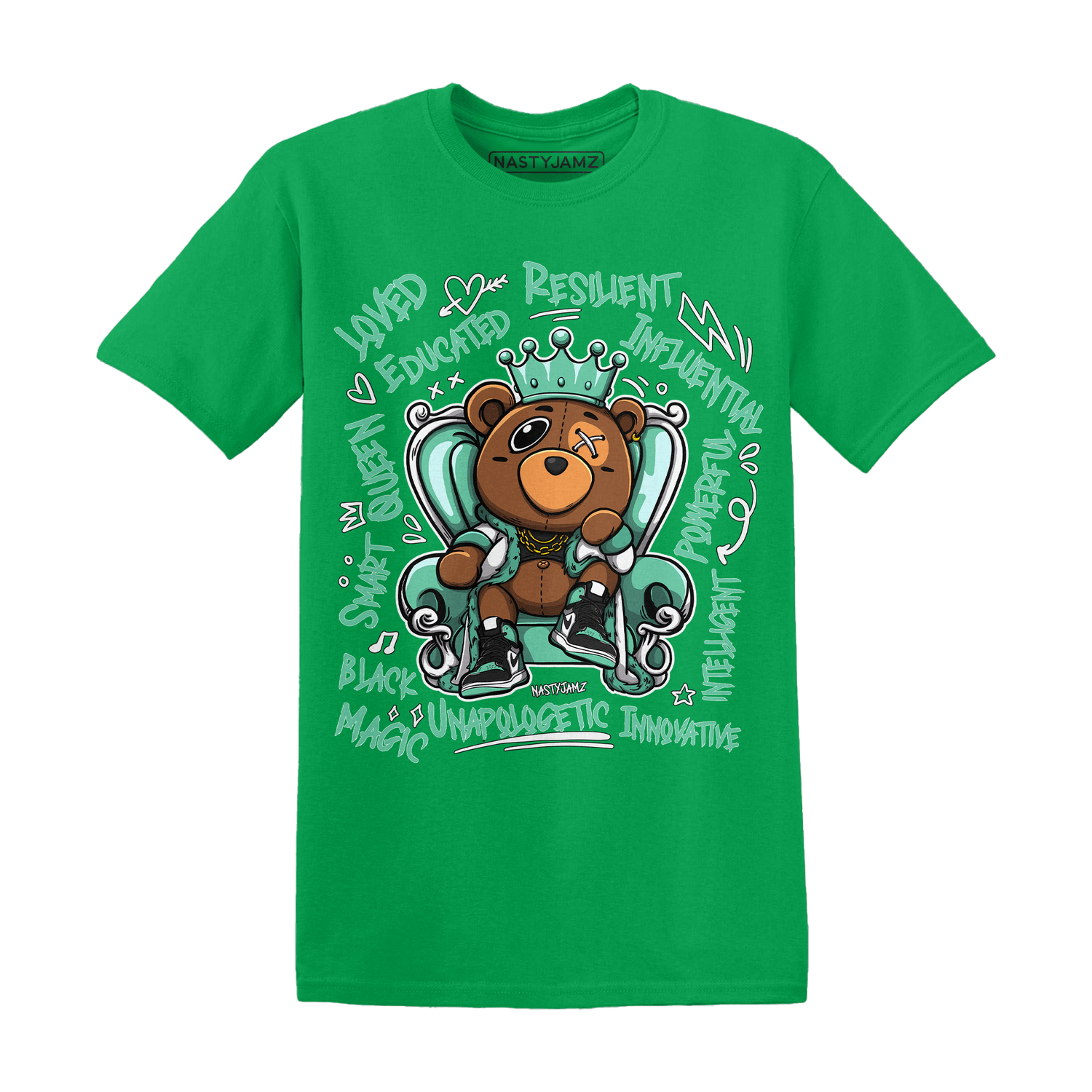 High OG Green Glow 1s T Shirt Match BER Self Definition - NastyJamz