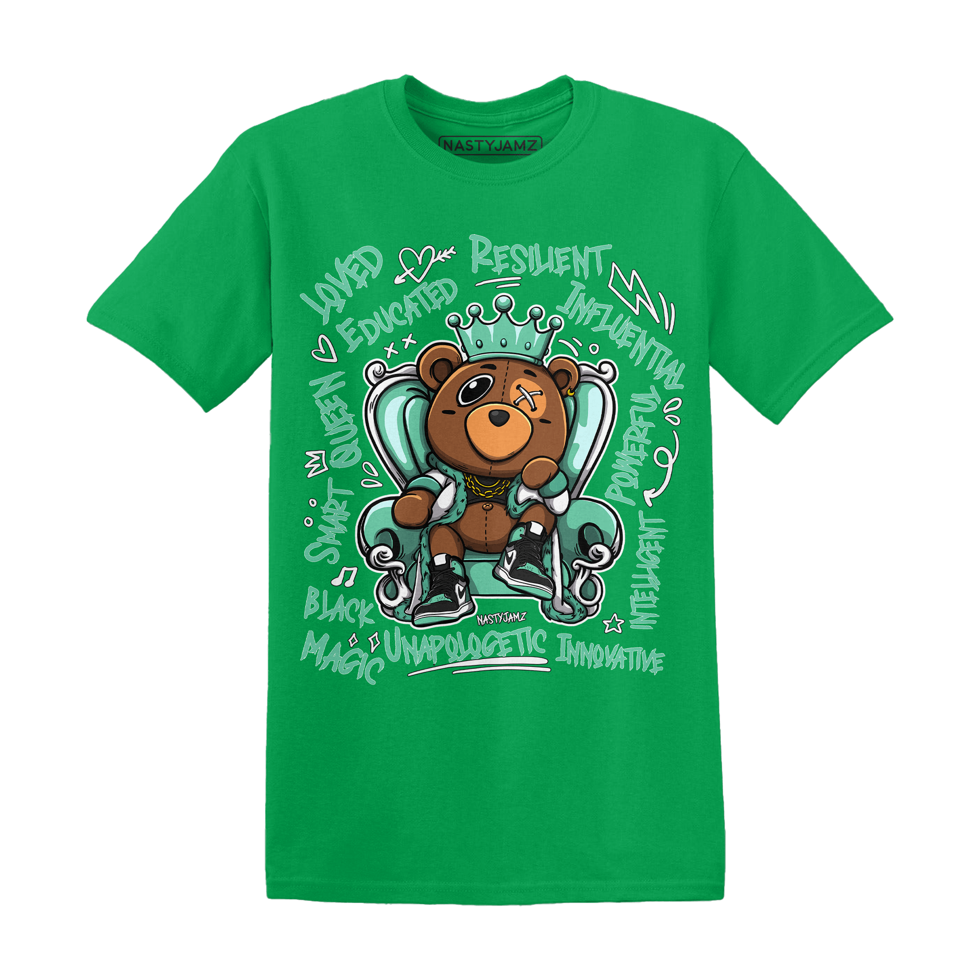 High OG Green Glow 1s T Shirt Match BER Self Definition - NastyJamz