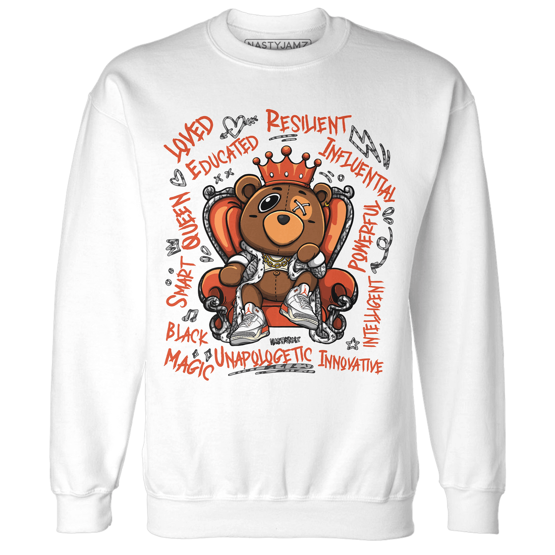 Georgia Peach 3s Sweatshirt Match BER Self Definition - NastyJamz