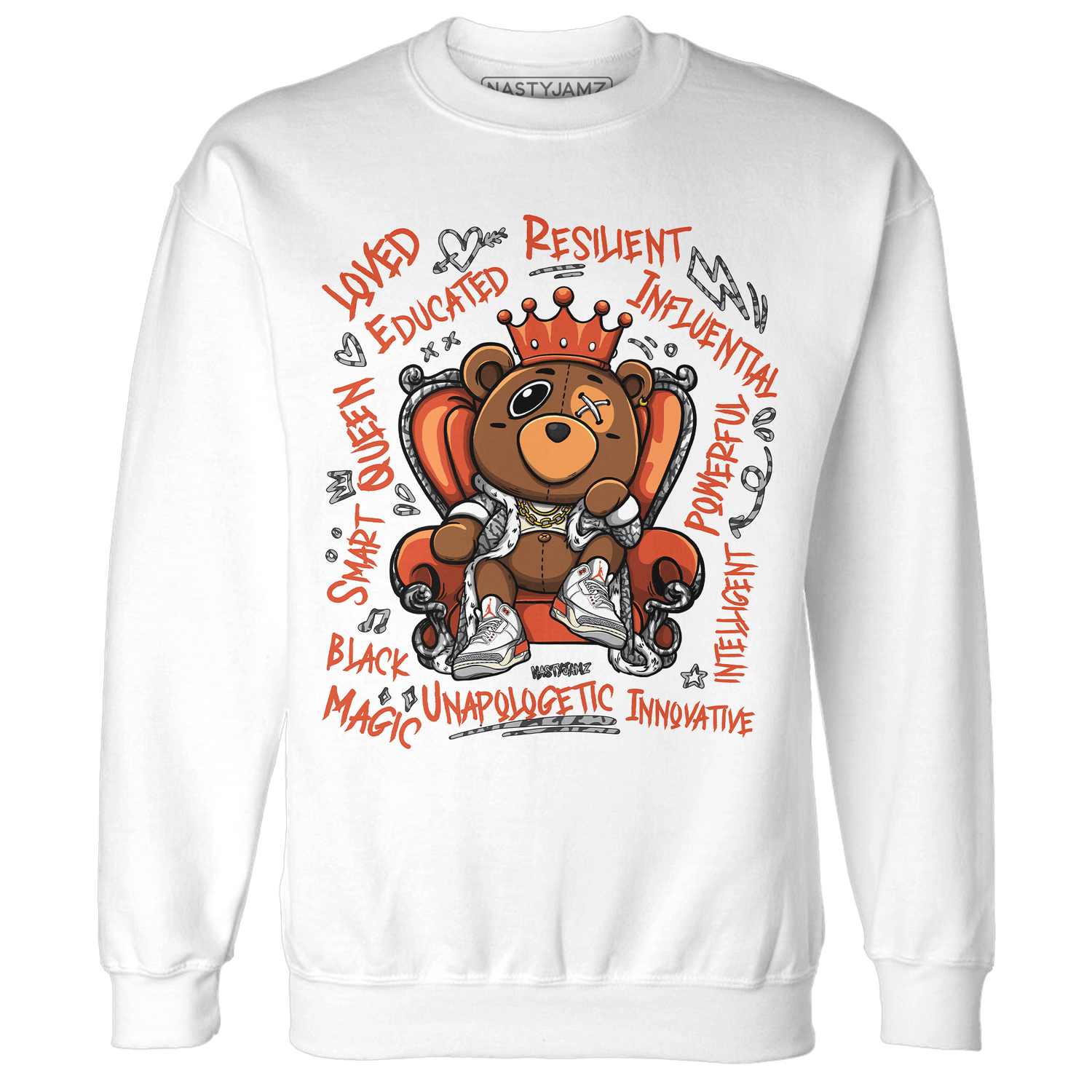 Georgia Peach 3s Sweatshirt Match BER Self Definition - NastyJamz