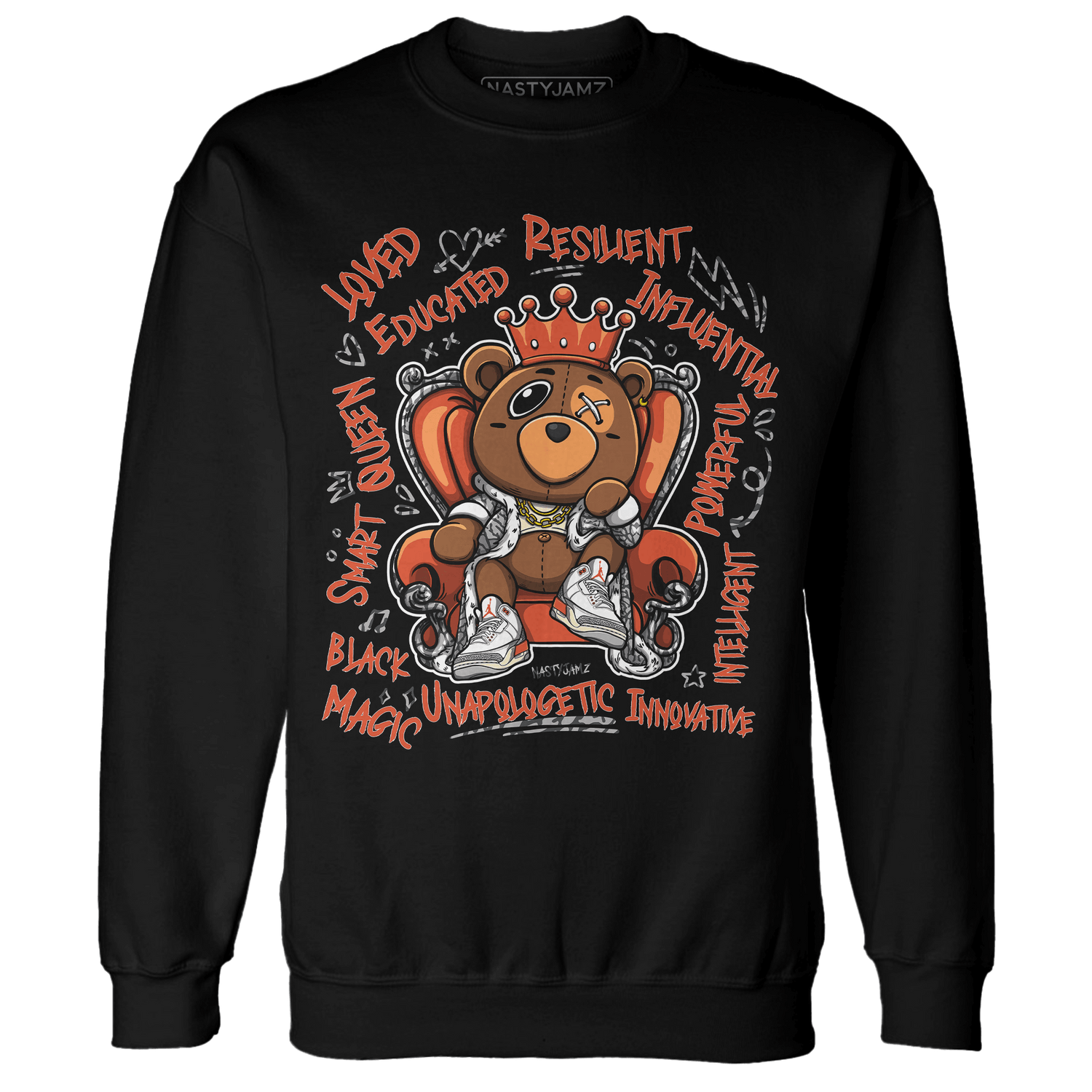 Georgia Peach 3s Sweatshirt Match BER Self Definition - NastyJamz