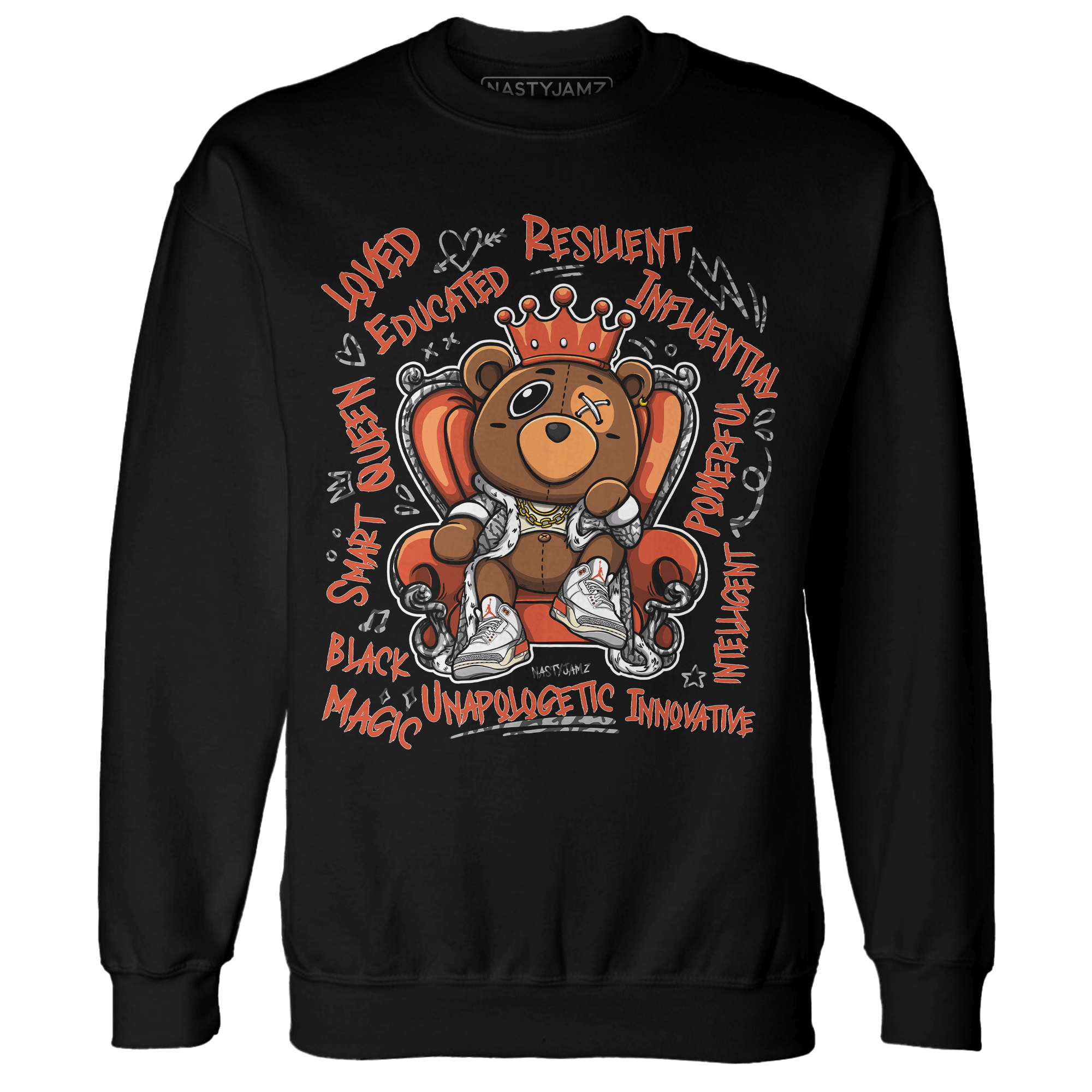 Georgia Peach 3s Sweatshirt Match BER Self Definition - NastyJamz