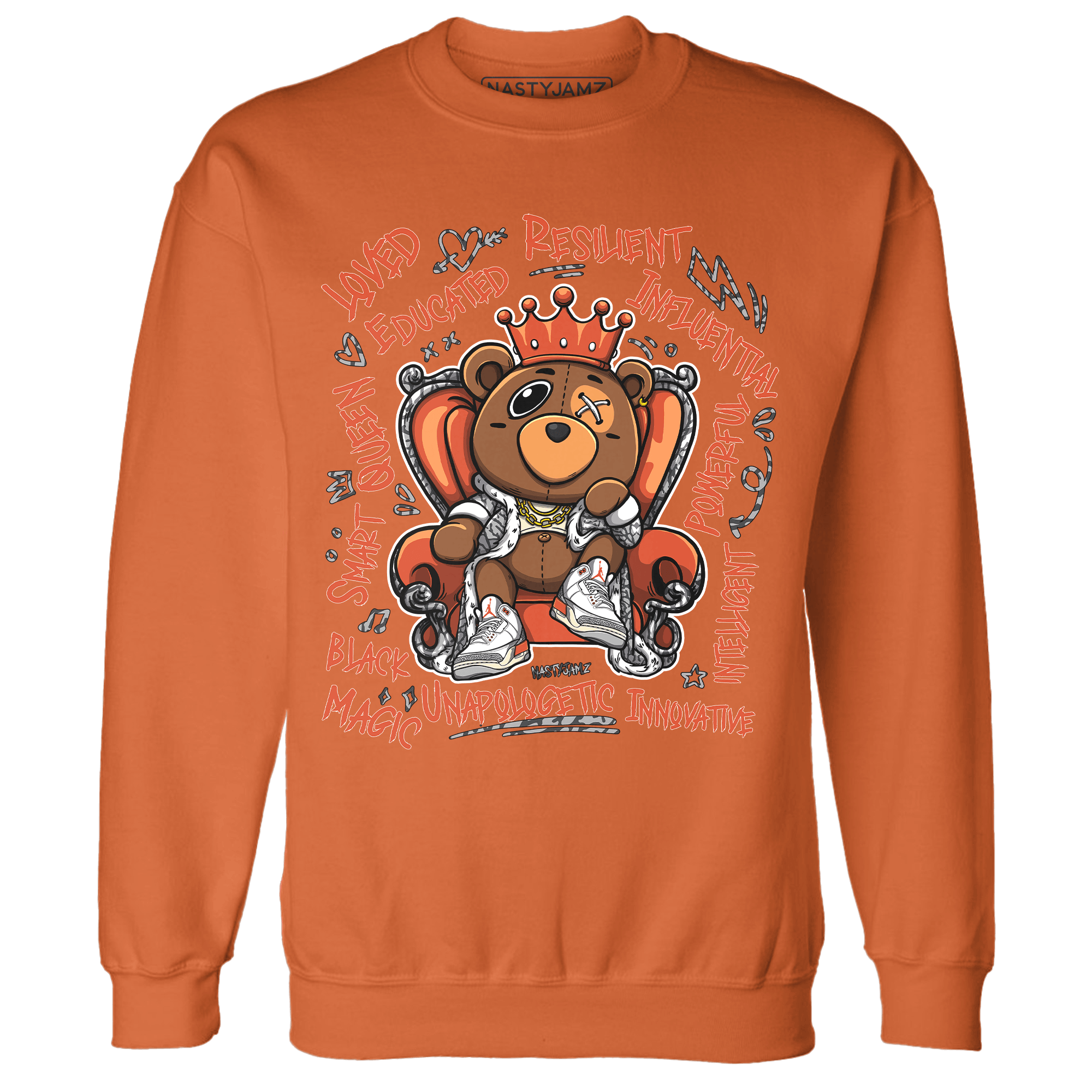 Georgia Peach 3s Sweatshirt Match BER Self Definition - NastyJamz