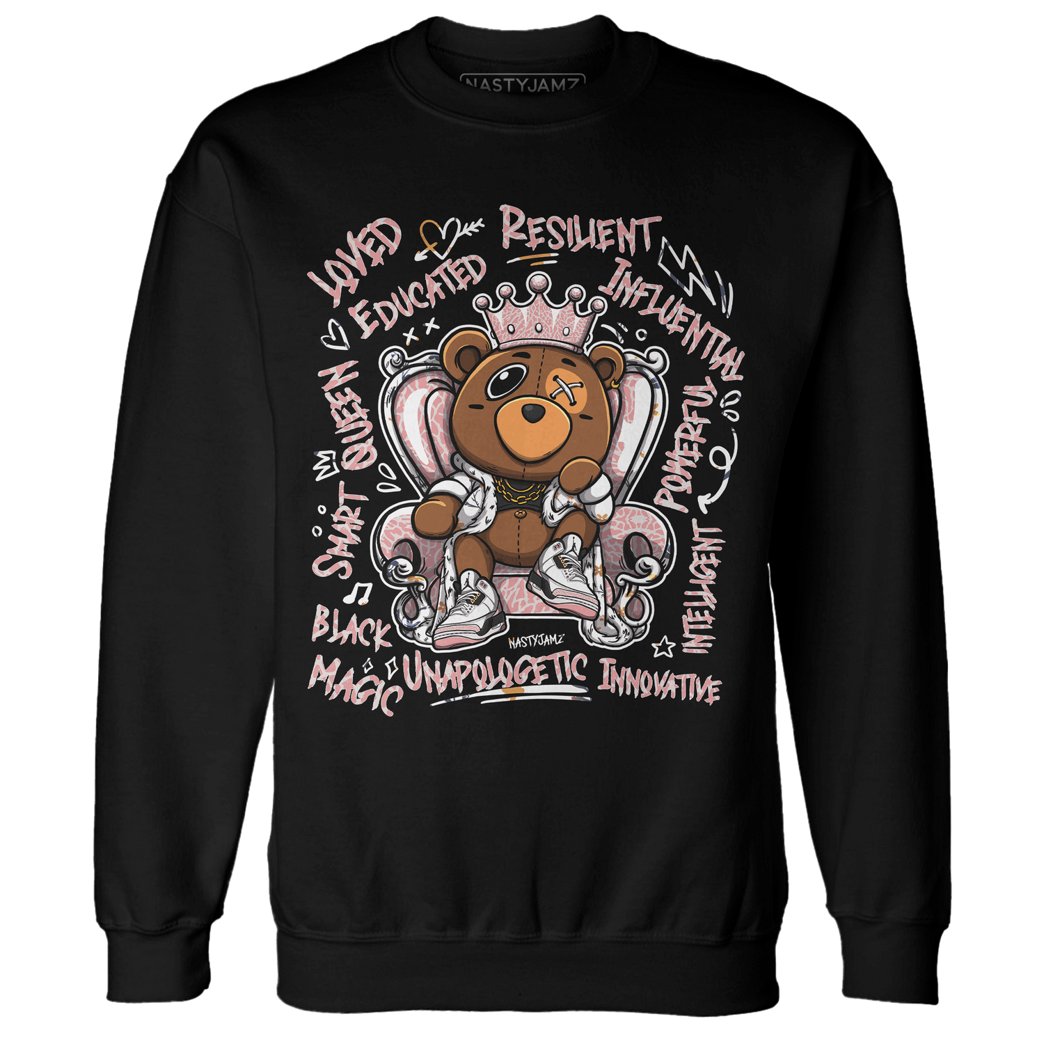 Red Stardust 3s Sweatshirt Match BER Self Definition - NastyJamz