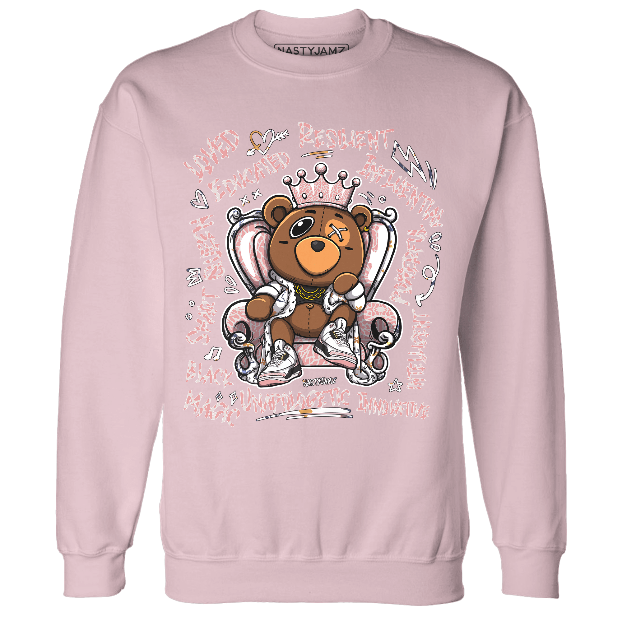 Red Stardust 3s Sweatshirt Match BER Self Definition - NastyJamz