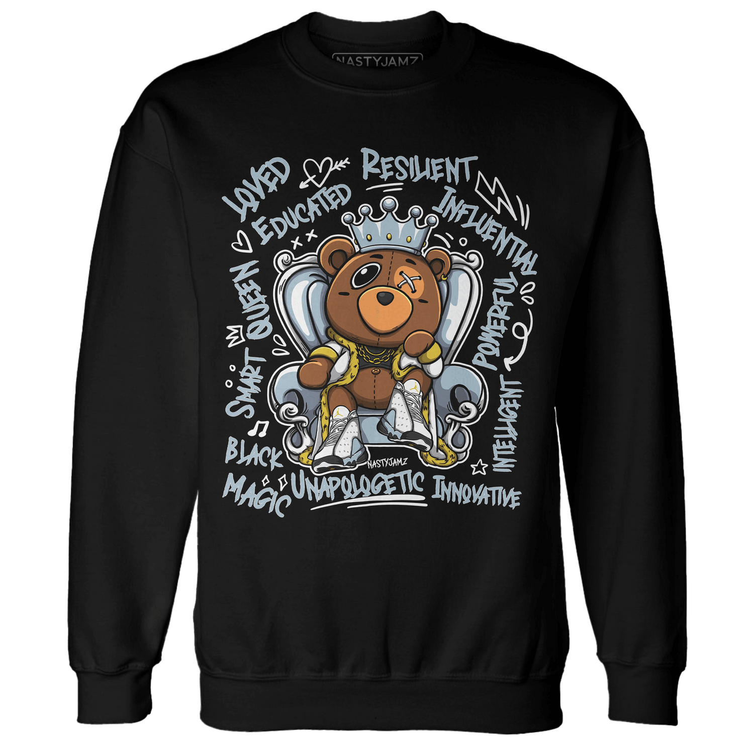Blue Grey 13s Sweatshirt Match BER Self Definition - NastyJamz