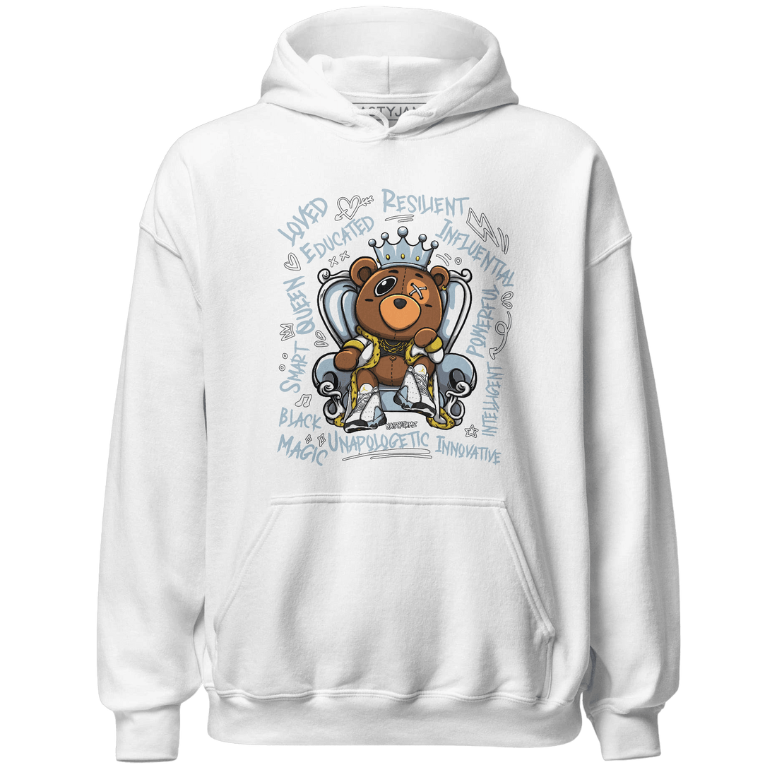 Blue Grey 13s Hoodie Match BER Self Definition - NastyJamz