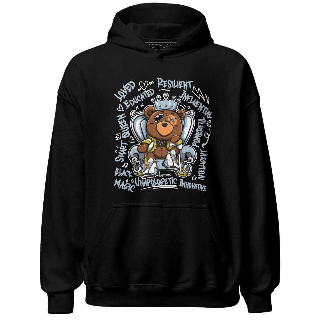 Blue Grey 13s Hoodie Match BER Self Definition - NastyJamz