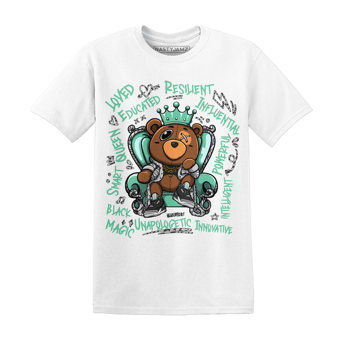 Jordan 3 Green Glow T Shirt Match BER Self Definition - NastyJamz